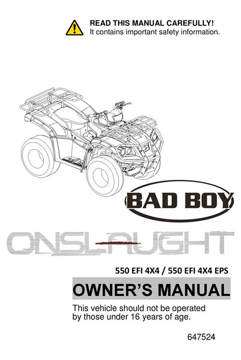 5 HP Kawasaki and it. . Bad boy service manual